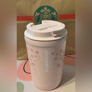 NWT Starbucks 2026 Sakura Pink Floral Travel Mug